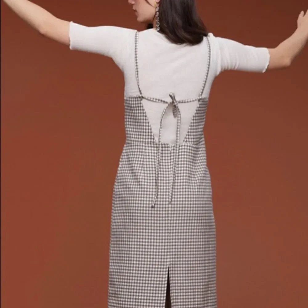 NWOT Anthropologie Rita Row Gingham  Dress size L - Picture 5 of 8